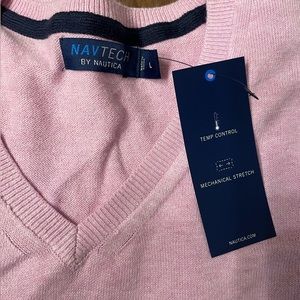 NAVTECH V-NECK SWEATER, NWT